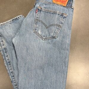 Levi's Men's Light Blue 501 Straight Jeans